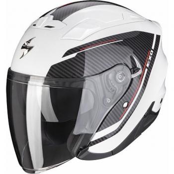 Casco Jet Scorpion Exo-230 Perla Blanco y Negro