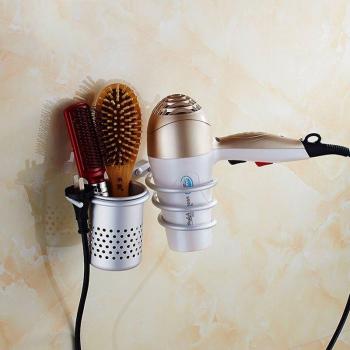 Space-Saving Hair Dryer Shelf