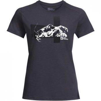 Jack Wolfskin Damen Vonnan Summer Graphic T-Shirt XXL Graphit