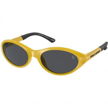 Ralph Lauren Polo Men's 56 ° Sunglasses (PH4197U) – Yellow/Gray Round