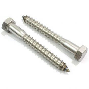 Vis à Bois Hexagonale, 5/16pouce X 1pouce, Acier, Lot de 100
