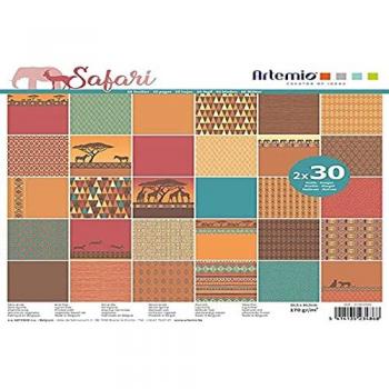 Safari Theme Scrapbooking Sheets – 100g/m² – Artemio