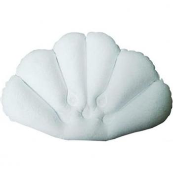 Soporte de baño inflable con forma de caparazón, cojín para el cuello