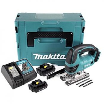 Sega a Batteria 18 V Makita DJV‑180 RYJ con Kit Completo