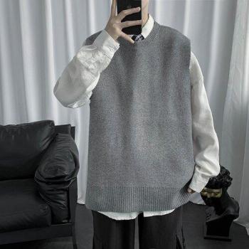 Pull ample à col rond, style Harajuku, tricoté et tendance