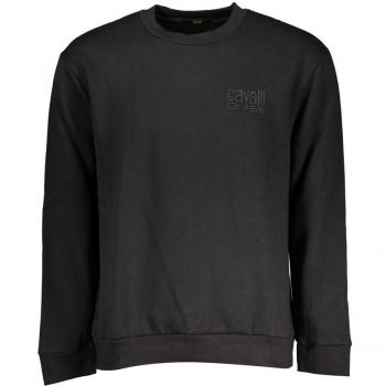 Cavalli Class schwarzes Sweatshirt mit Logo