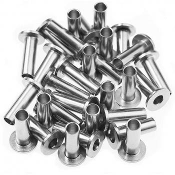 30 Stainless Steel Sleeves for 1/8, 5/32, and 3/16 Cable Railing