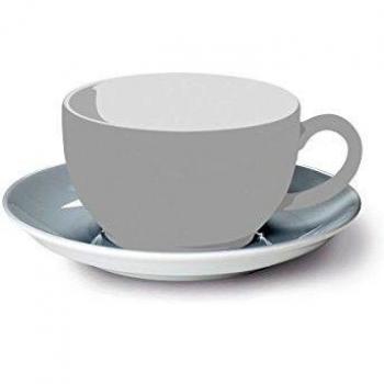 DIBBERN Lichtgraue Untertasse für Kaffee und Tee
