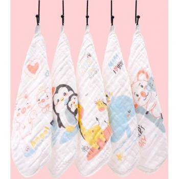 5Pcs Newborn Cotton Saliva Towels
