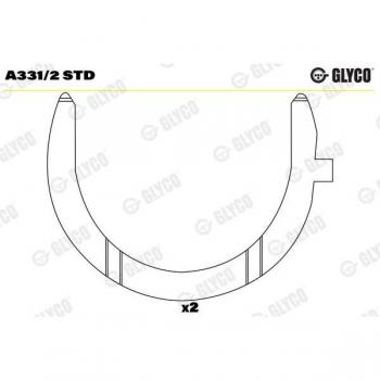 Standard GLYCO A331/2: Spessore Registro, Albero Gomiti