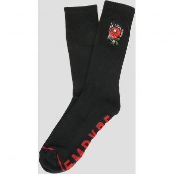 Calcetines Negros con Diseño de Rosa Empyre