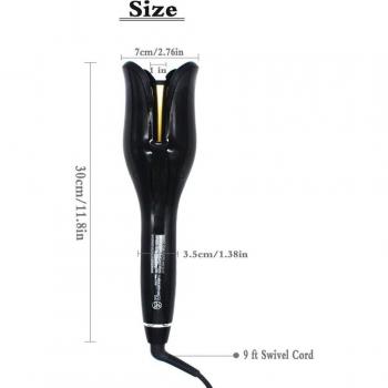 Outil de coiffure automatique en forme de rose avec affichage LCD