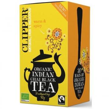 Clipper Chai Svart Te med Kanel och Kryddnejlika 20 tepåsar