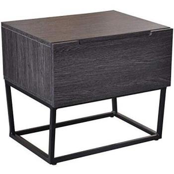 Table de chevet vintage marron 50x45x40 cm