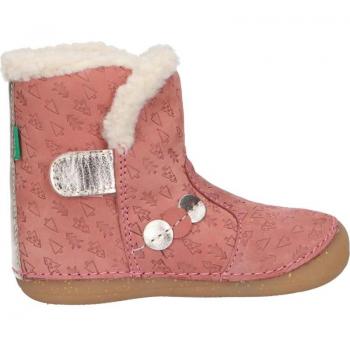 Kickers So Windy Botas Cortas al Tobillo Bebé Rosa Dorado Fantasía 19 EU