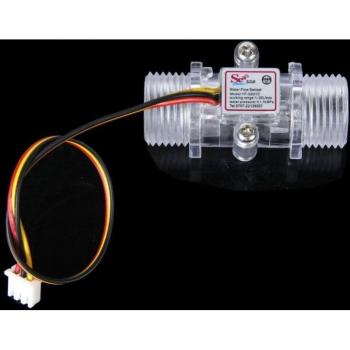 Capteur de flux aquatique transparent ½ pouce – 1 pièce, 1‑30 L/min