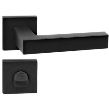 Poignée de porte noire YORK QR pour WC