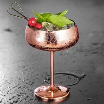 Elegant Rose Gold Cocktail Glass