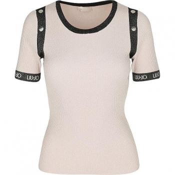 Liu Jo Damen Slim Fit Pullover TA4041 MS014 Rosa Größe S