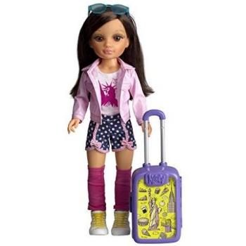 Voyage chic pour enfants avec Nancy à New York, poupée avec valise et accessoires