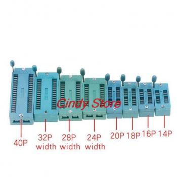 10pcs Universal IC Lock ZIF Socket 14-40 Pins