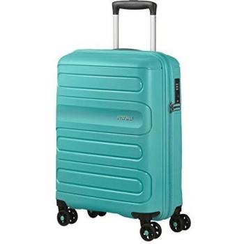 American Tourister Sunside Spinner 55/20, Equipaje de Mano Turquesa, 55 cm, 35 litros