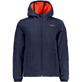 CMP Jungen‑Softshell Kapuzenjacke – Blau (Marine/Royal) – 164 kg – 3A00094