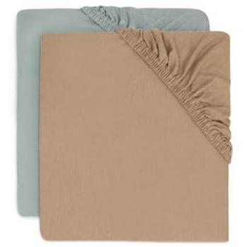 Jollein Drap-housse Sea Green/Biscuit 60 x 120 cm