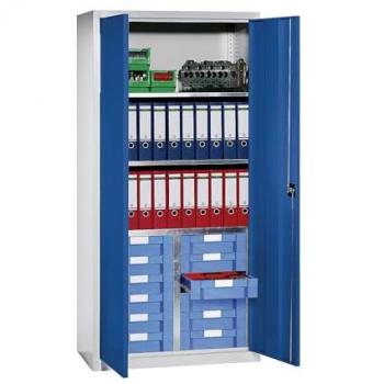 Armadio portamateriale Eurokraft pro con 3 ripiani