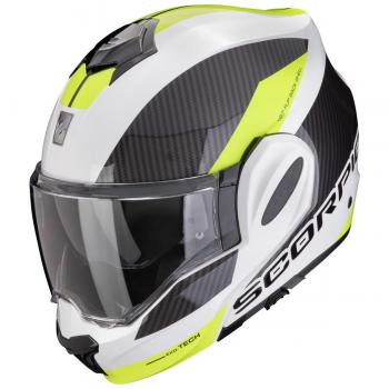Scorpion Exo-Tech Evo Team Casque Noir Blanc Jaune taille : L