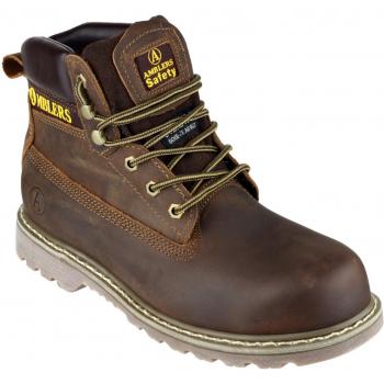 Amblers Safety Mens FS164 Welted Leather Safety Boots, Brown Size 9 UK