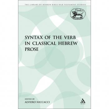 The Syntax of the Verb in Classical Hebrew Prose
