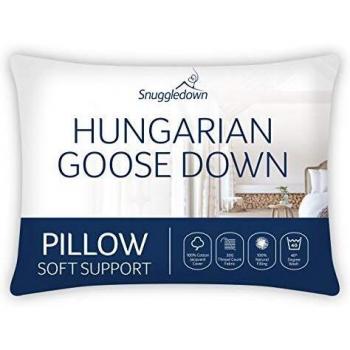 Snuggledown Hungarian Goose Down Soft Support Front Sleeper Pillow