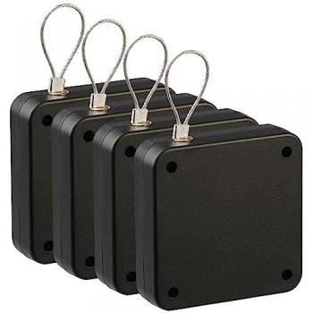 Système AGT Noir 4× Ferme-Porte à Cordon