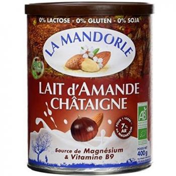 Leite de Amêndoa e Castanha Orgânico Sem Glúten 400g