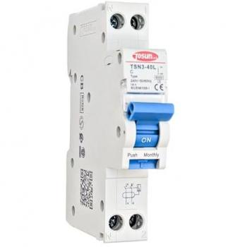 Protector Diferencial 16A con Magnetotérmico 1P+N AC 10 mA