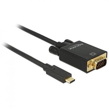 Adaptador VGA de Video DeLOCK 85261 USB‑C 1 m