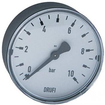 SYR Manometer 2315.00.921 G 1/4, 0-10 bar, mit waagerechtem Anschluss