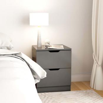 Modern Grey Bedside Cabinet 40x40x50 cm vidaXL