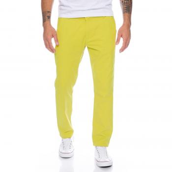 Rock Creek Herren Chino Hose – Regular Schnitt, Lemon, 36/30