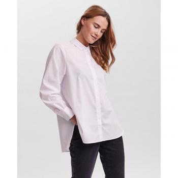 Camisa Vero Moda de manga larga oversize en color blanco y negro