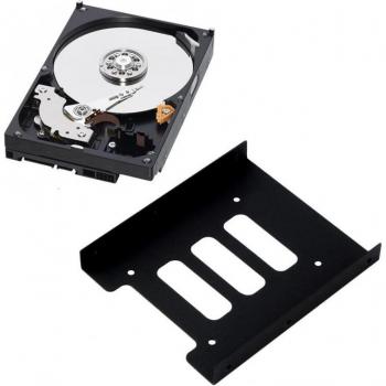 Abrazadera Metálica para SSD 2,5 a 3,5 con Tornillos Incluidos