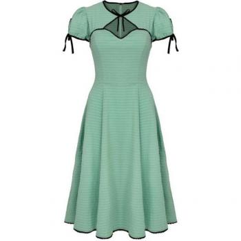 Outfit Vintage Verde/Negro para Mujer