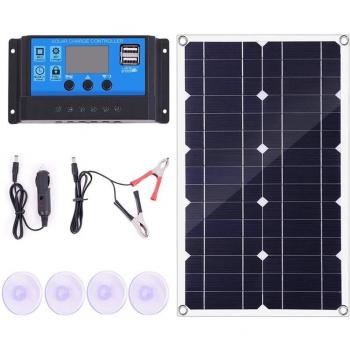 Kit de Energía Solar 100W con USB Dual