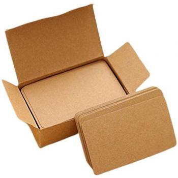 100 Blank Yellow Cards for DIY Greeting Cards