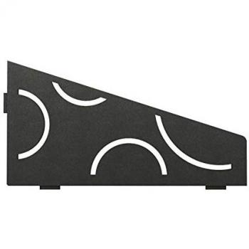 Muraille Curve – Tablette d’angle Schluter 154×295 mm – Gris Anthracite