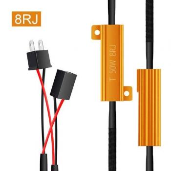 H7 12V 50W Car LED Decoder Fog Light Resistor (2pcs)