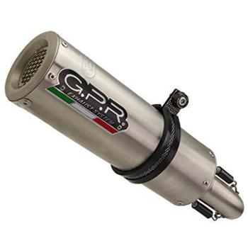 Silenzatore GPR M3 Inox Slip-On Aprilia Tuono V1000 RR 15-16 Cat Satin Silver