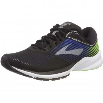Brooks Launch 5, Chaussures de Sport Homme, Multicolore (Noir/Bleu/Vert 016), 41 EU
