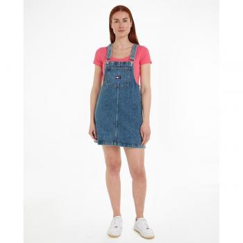Vestido de Denim Estilo Pichi con Bolsillo de Tommy Jeans